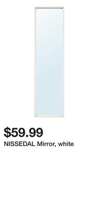 NISSEDAL Mirror, white