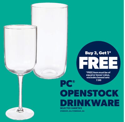 PC® OPENSTOCK DRINKWARE