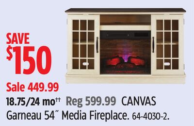 CANVAS Garneau 54˝ Media Fireplace
