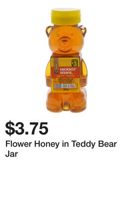 Flower Honey in Teddy Bear Jar