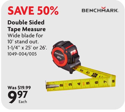 Double Sided Tape Measure