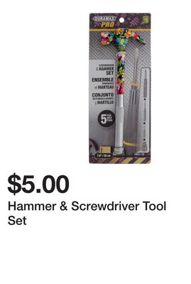 Hammer & Screwdriver Tool Set
