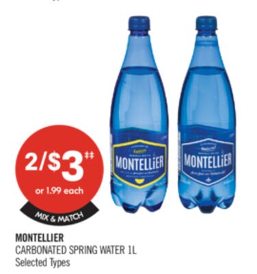 MONTELLIER CARBONATED SPRING WATER