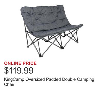 KingCamp Oversized Padded Double Camping Chair