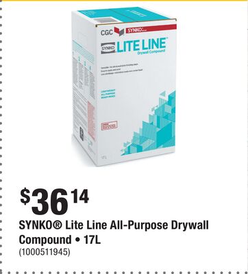 SYNKO® Lite Line All-Purpose Drywall Compound • 17L