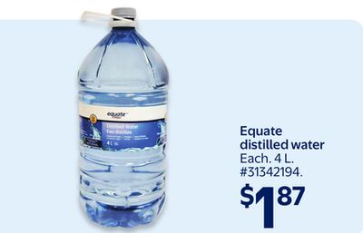 Equate distilled water