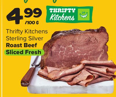 Thrifty Kitchens Sterling Silver Roast Beef Sliced Fresh