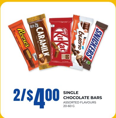 SINGLE CHOCOLATE BARS