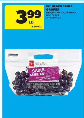 PC® BLACK SABLE GRAPES