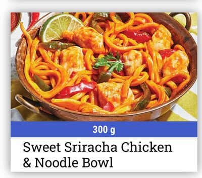 Sweet Sriracha Chicken & Noodle Bowl