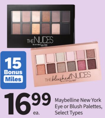 Maybelline New York Eye or Blush Palettes