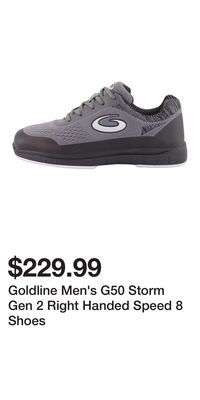Goldline Men's G50 Storm Gen 2 Right Handed Speed 8 Shoes