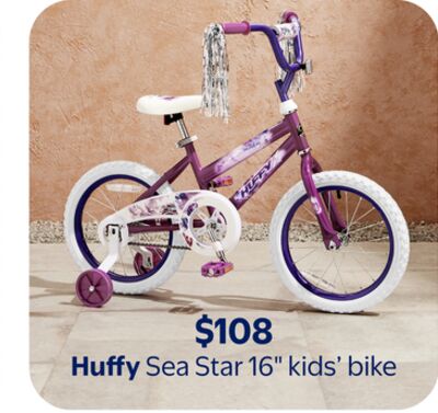 Huffy Sea Star 16" kids' bike