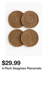 4-Pack Seagrass Placemats