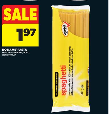 NO NAME® PASTA, 900 G