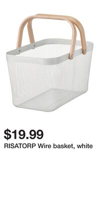 RISATORP Wire basket, white