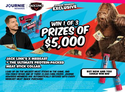 JACK LINK'S X MRBEAST = THE ULTIMATE PROTEIN-PACKED MEAT STICK COLLAB