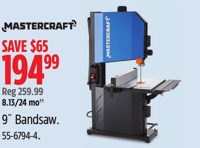 Mastercraft 9˝ Bandsaw.