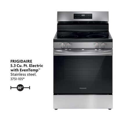 5.3 Cu. Ft. Electric with EvenTemp™