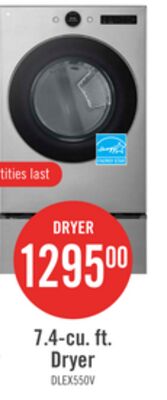 LG 7.4 Cu. Ft. Smart Electric Dryer with Steam - Graphite Steel - Stackable - DLEX5500V