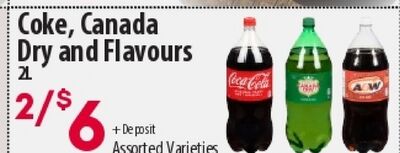 Coke, Canada Dry and Flavours