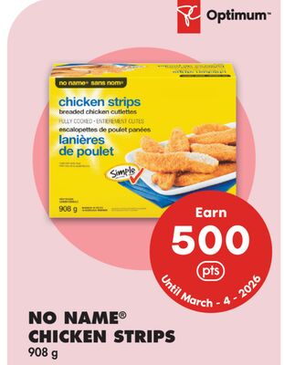 NO NAME® CHICKEN STRIPS, 908 G
