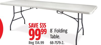 8´ Folding Table.