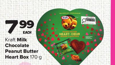 Kraft Milk Chocolate Peanut Butter Heart Box
