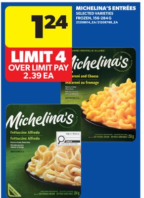 MICHELINA'S ENTRÉES, 156-284 G