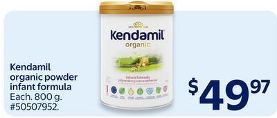 Kendamil organic powder infant formula