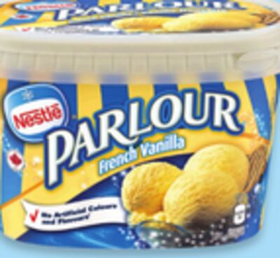 Nestle Parlour frozen dessert tubs