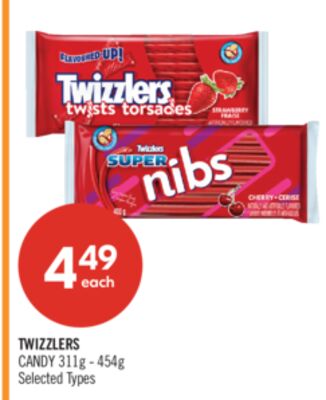 TWIZZLERS CANDY