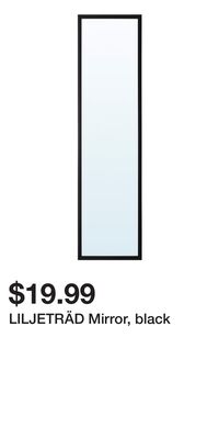 LILJETRÄD Mirror, black