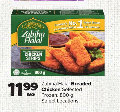 Zabiha Halal Breaded Chicken