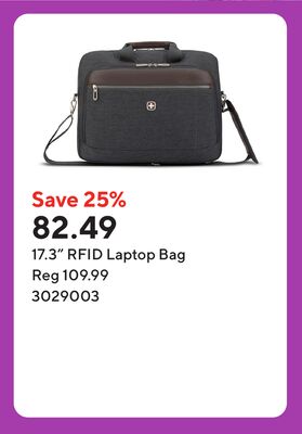 17.3" RFID Laptop Bag