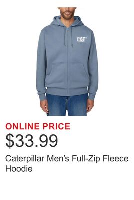 Caterpillar Men's Full-Zip Fleece Hoodie