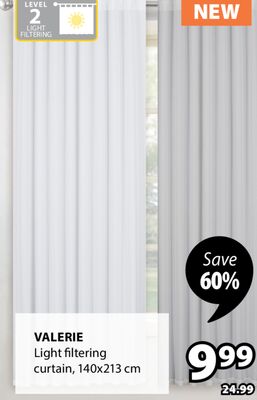 VALERIE Light filtering curtain