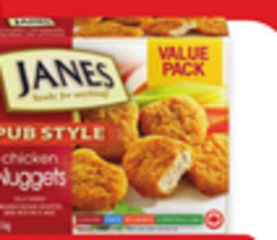 Janes Pub Style breaded chicken nuggets