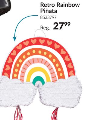 Retro Rainbow Piñata