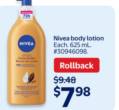 Nivea body lotion