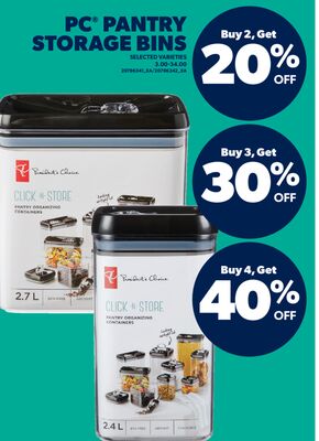 PC® PANTRY STORAGE BINS