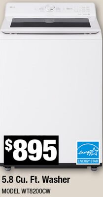 5.8 Cu. Ft. Washer