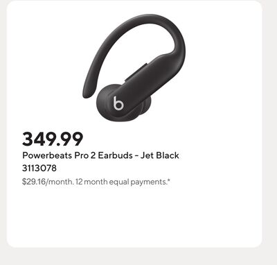 Powerbeats Pro 2 Earbuds - Jet Black