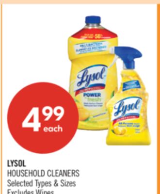LYSOL HOUSEHOLD CLEANERS
