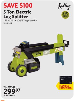 5 Ton Electric Log Splitter