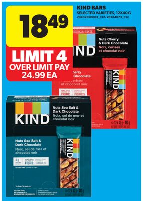 KIND BARS, 12X40 G