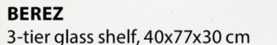 BEREZ 3-TIER SHELF