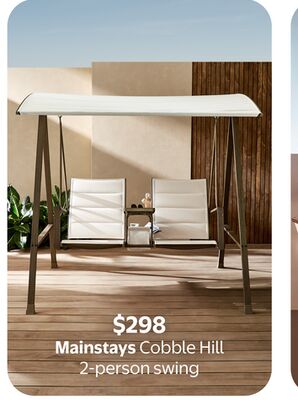 Mainstays Cobble Hill 2-person swing