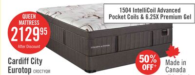 Stearns & Foster Founders Collection Cardiff City Eurotop Queen Mattress