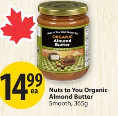 Nuts to You Organic Almond Butter
